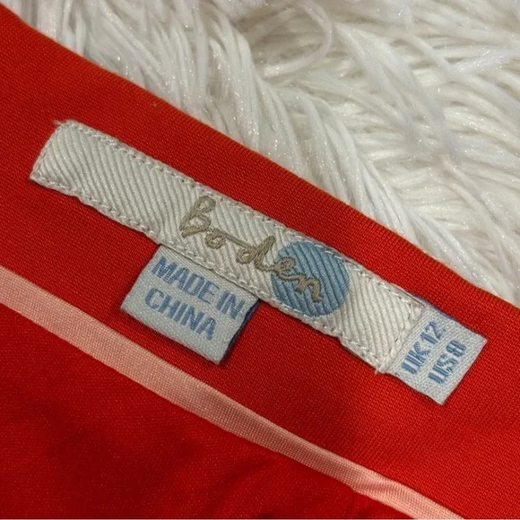 Boden Red A-Line Skirt - Picture 6 of 12